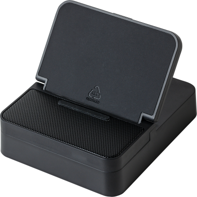 Picture of RECYCLED 3-IN-1 CORDLESS CHARGER in Black