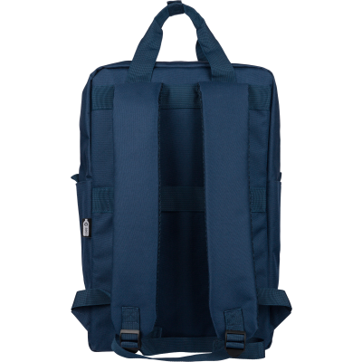 Picture of RECYCLED POLYESTER BACKPACK RUCKSACK in Blue