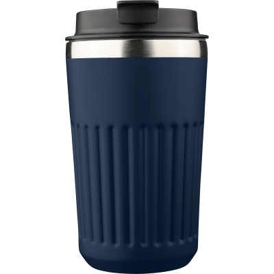 Picture of RECYCLED STEEL TRAVEL MUG (400ML) in Blue