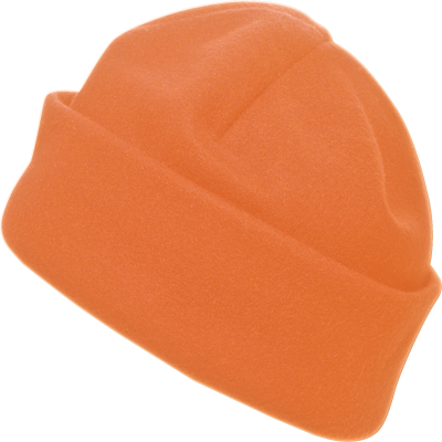 Picture of FLEECE BEANIE in Orange.