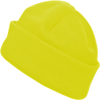 Picture of FLEECE BEANIE (EMBROIDERED) in Yellow