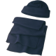 Picture of FLEECE BEANIE AND SCARF in Blue