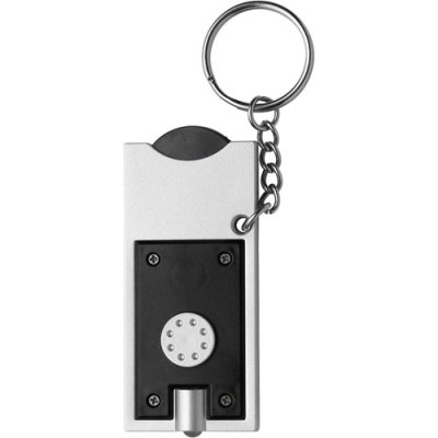 Picture of KEY HOLDER KEYRING with Coin in Black