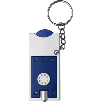 Picture of KEY HOLDER KEYRING with Coin in Blue