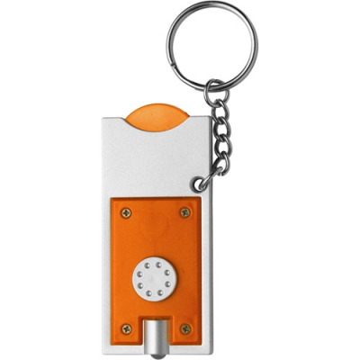Picture of KEY HOLDER KEYRING with Coin in Orange
