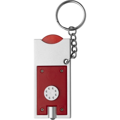 Picture of KEY HOLDER KEYRING with Coin in Red