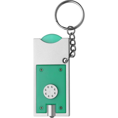Picture of KEY HOLDER KEYRING with Coin in Light Green