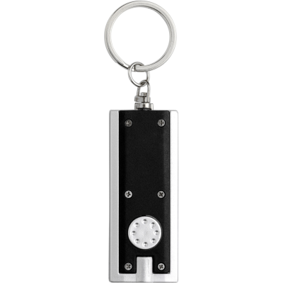 Picture of KEY HOLDER KEYRING with a Light in Black.