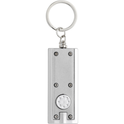 Picture of KEY HOLDER KEYRING with a Light in Silver.