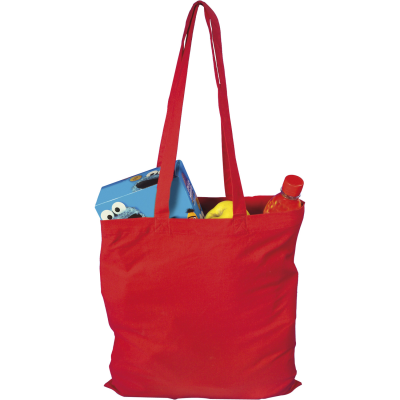 Picture of COTTON BAG in Red.