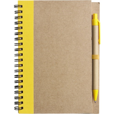 Picture of NOTE BOOK with Ball Pen in Yellow