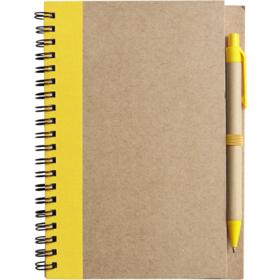 Picture of NOTE BOOK with Ball Pen in Yellow