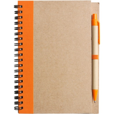 Picture of NOTE BOOK with Ball Pen in Orange