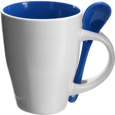 Picture of COFFEE MUG with Spoon in Blue