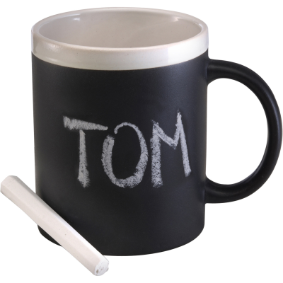 Picture of MUG with Chalks in Black & White.