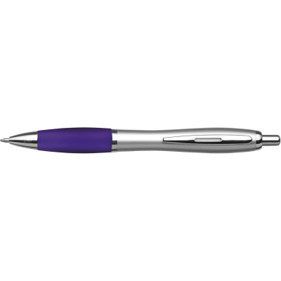 Picture of PLASTIC BALL PEN in Purple.