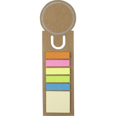 Picture of THE REGATTA - BOOKMARK AND STICKY NOTES in Brown