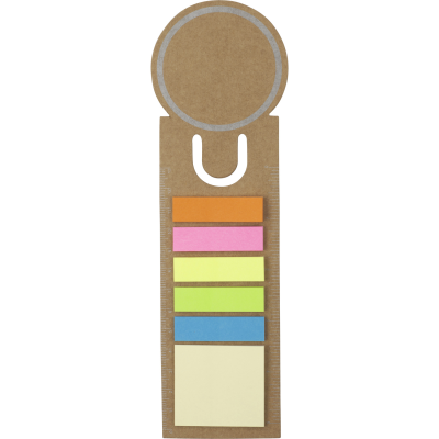 Picture of THE REGATTA - BOOKMARK AND STICKY NOTES in Brown.