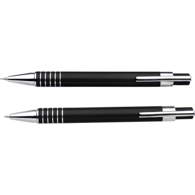 Picture of BALL PEN AND PENCIL in Black.