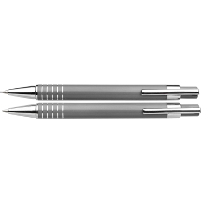 Picture of BALL PEN AND PENCIL in Silver.