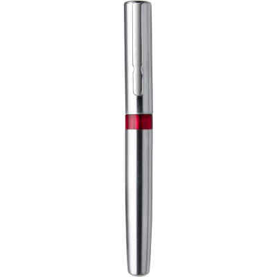 Picture of SALZBURG STEEL BALL PEN in Red.