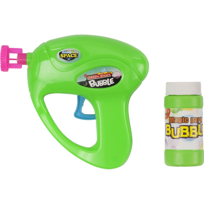 Picture of BUBBLE GUN with Fluid in Light Green.