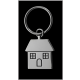 Picture of METAL HOUSE KEY HOLDER KEYRING in Silver