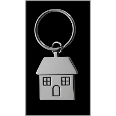 Picture of METAL KEY HOLDER KEYRING in Silver