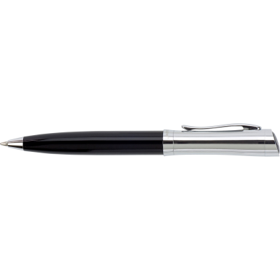 Picture of CHARLES DICKENS® BALL PEN in Black & Silver