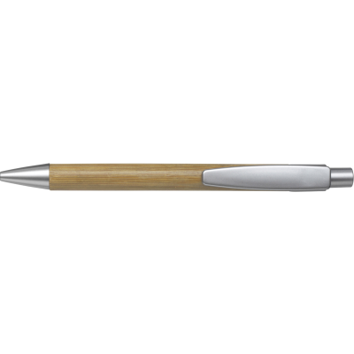 THE UNI - BAMBOO BALL PEN in Silver.