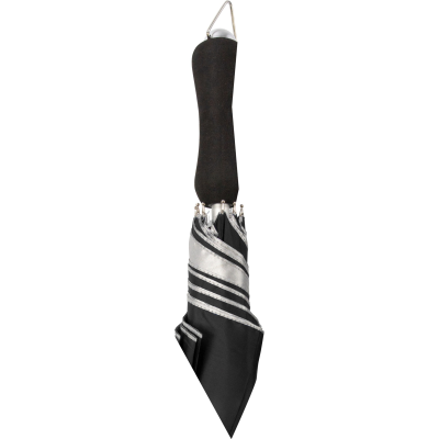 Picture of UMBRELLA with Silver Underside in Black & Silver.