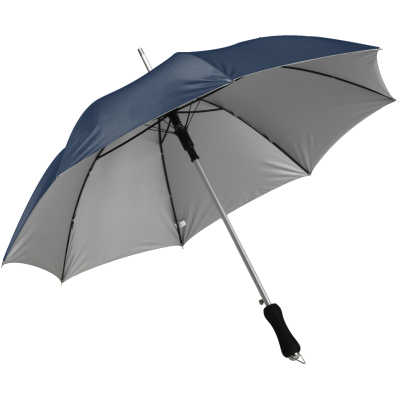 Picture of UMBRELLA with Silver Underside in Blue & Silver