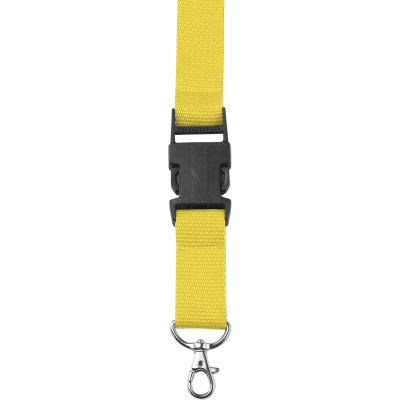 Picture of LANYARD AND KEY HOLDER KEYRING in Yellow.