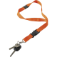 Picture of LANYARD AND KEY HOLDER KEYRING in Orange