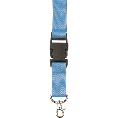 Picture of LANYARD AND KEY HOLDER KEYRING in Light Blue.