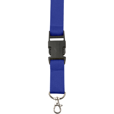 Picture of LANYARD AND KEY HOLDER KEYRING in Cobalt Blue.