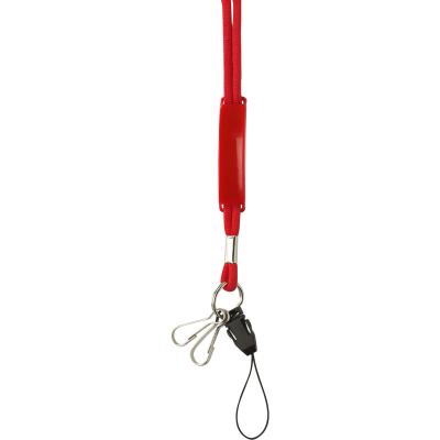 Picture of LANYARD PVC BADGE in Red.