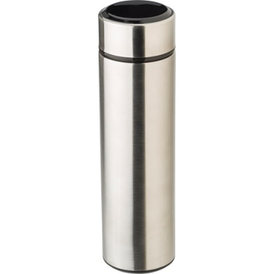 Picture of STAINLESS STEEL METAL THERMOS BOTTLE (450 ML) with LED Display in Silver