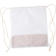 Picture of RPET AND CORK DRAWSTRING BACKPACK RUCKSACK in White