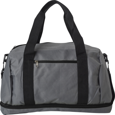 Picture of POLYESTER (600D) SPORTS BAG in Black.