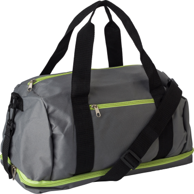 Picture of POLYESTER (600D) SPORTS BAG in Green