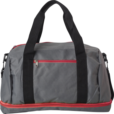 Picture of POLYESTER (600D) SPORTS BAG in Red