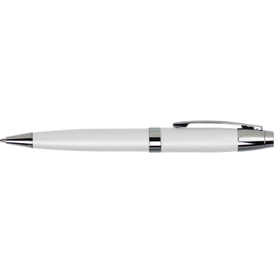 Picture of METAL BALL PEN in White.