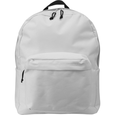 Picture of POLYESTER BACKPACK RUCKSACK in White