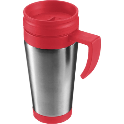 Picture of STEEL TRAVEL MUG in Red