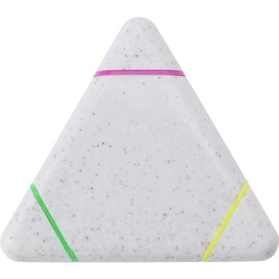 Picture of WHEAT STRAW TRIANGULAR HIGHLIGHTER in Various.