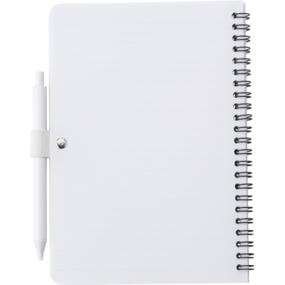 Picture of ANTIBACTERIAL NOTE BOOK (APPROX A5) in White