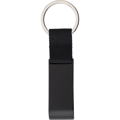 Picture of METAL KEY HOLDER KEYRING in Black