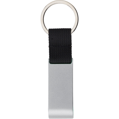 Picture of METAL KEY HOLDER KEYRING in Silver.