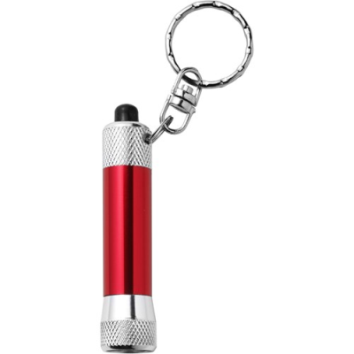 Picture of KEY HOLDER KEYRING AND METAL TORCH in Red